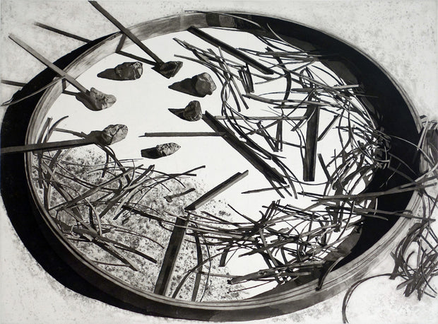 Nids (Nests) (Suite of 6 aquatints) by Wolfgang Gäfgen - Davidson Galleries