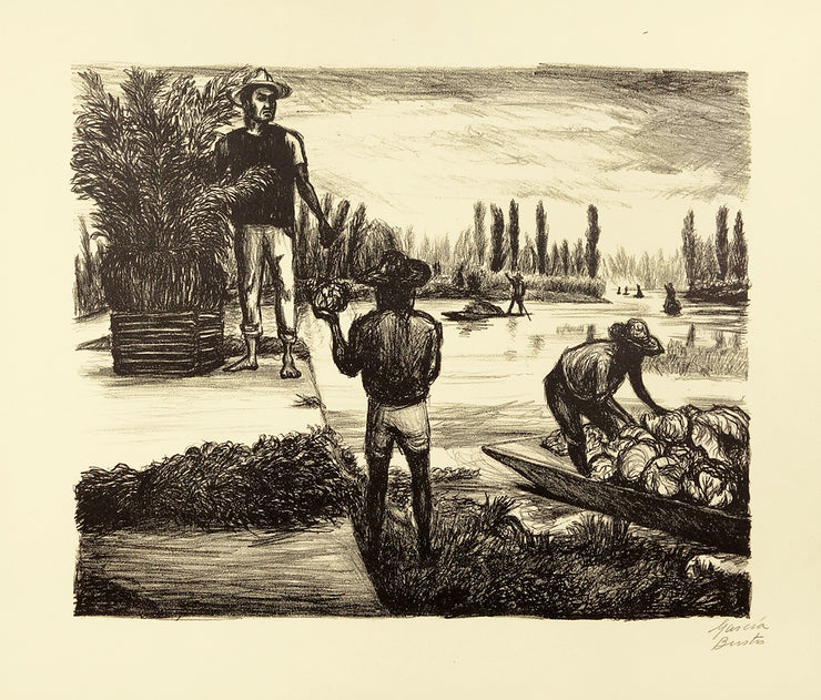 Peasants of Tláhuac by Arturo Garcia Bustos - Davidson Galleries