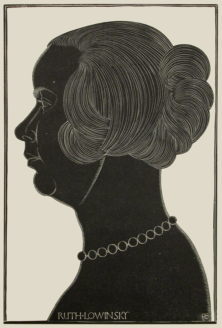 Portrait of Ruth Lowinsky by Eric Gill - Davidson Galleries