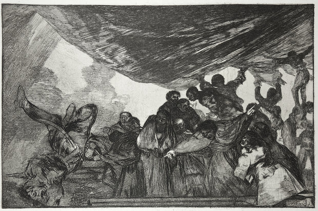 Plate 15. Sin Recomendarse A Dios Ni Al Diablo (Without Commending Himself Either To God Or The Devil) / Disparate Claro (Clear Folly) by Francisco Goya - Davidson Galleries