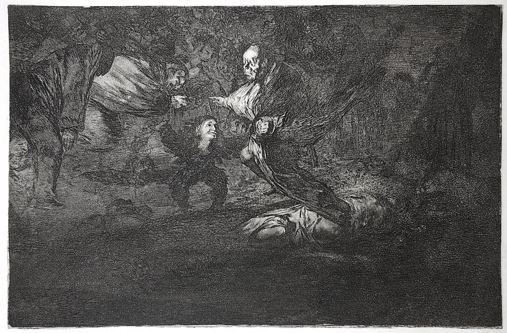 Plate 18. Dios Los Cria Y Ellos Se Juntan (God Creates Them And They Join Up Together) by Francisco Goya - Davidson Galleries
