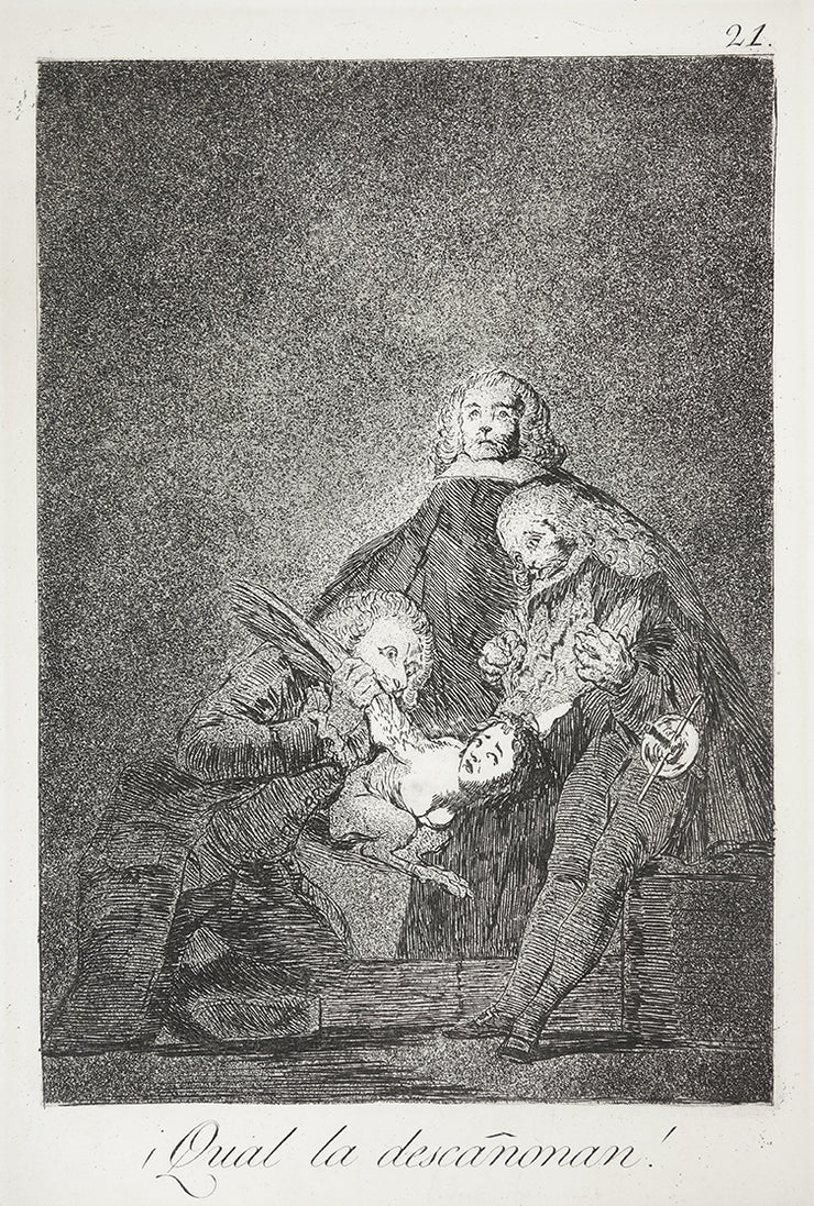 ¡Qual la descañonan! (How They Pluck Her!) by Francisco Goya - Davidson Galleries