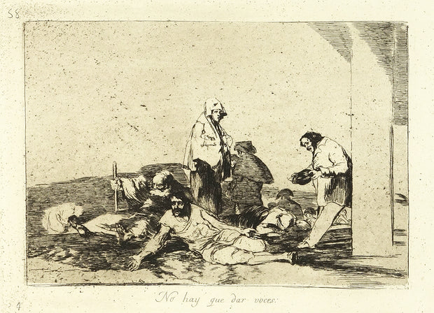 No Hay Que Dar Voces (It's No Use Crying Out) by Francisco Goya - Davidson Galleries