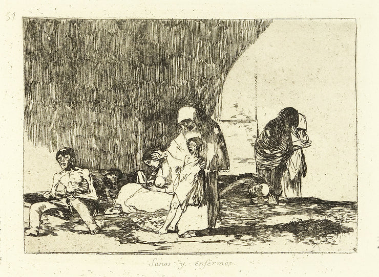 Sanos y Enfermos (The Healthy and The Sick) by Francisco Goya - Davidson Galleries