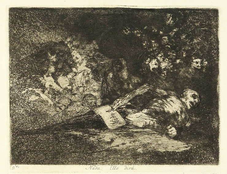 Nada. Ello dirá. (The Event Will Tell) by Francisco Goya - Davidson Galleries