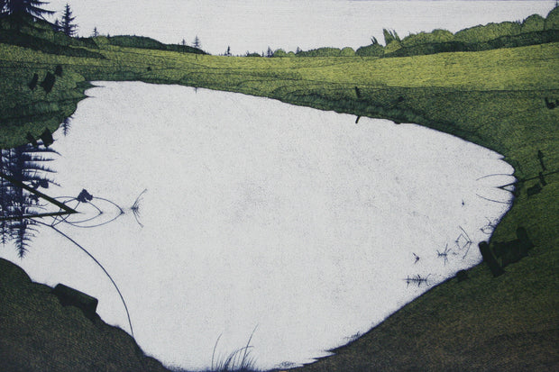 Island Pond 1985 by Art Hansen - Davidson Galleries