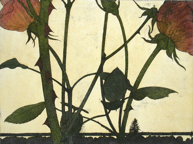 Rose Landscape 1991 (Yellow sky variation) by Art Hansen - Davidson Galleries