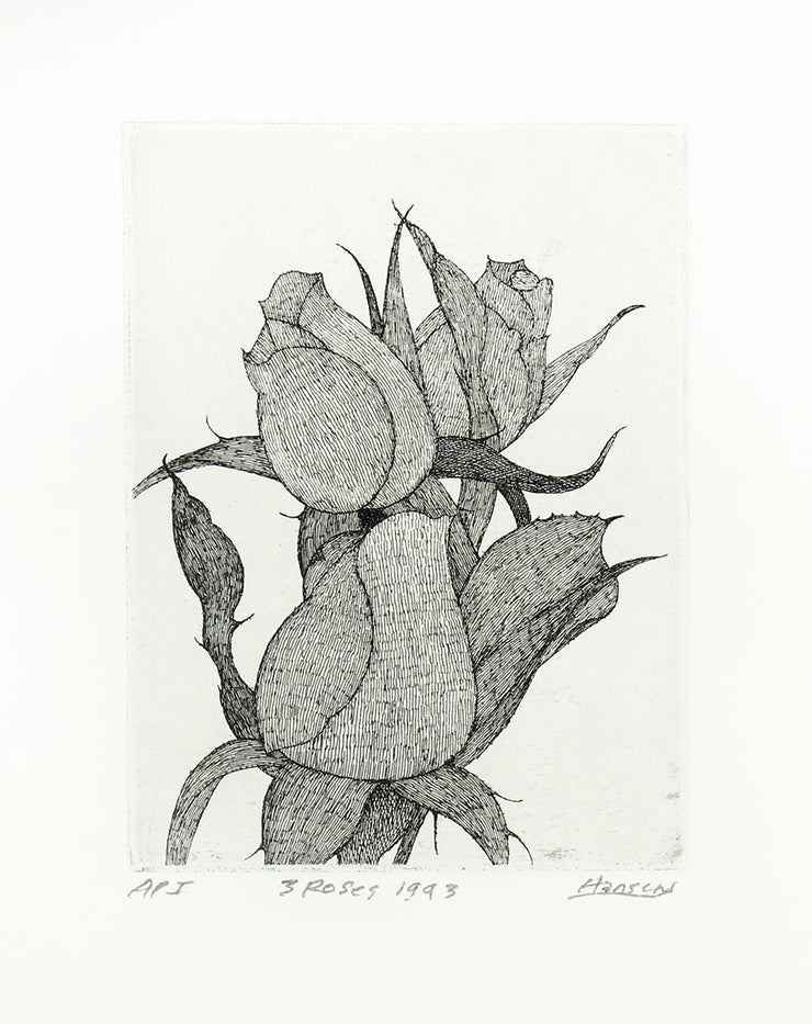 Three Roses 1993 by Art Hansen - Davidson Galleries