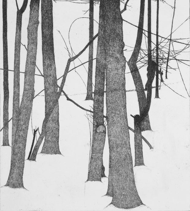 Winter, Forest, and the Wanderer by Art Hansen - Davidson Galleries