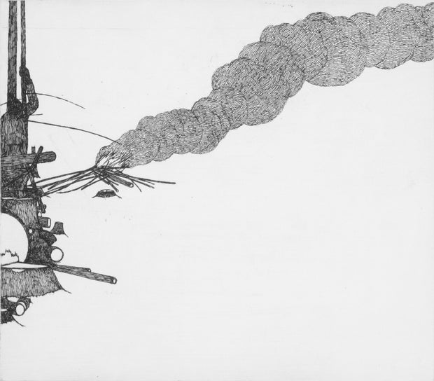 Woodcutter and Fire by Art Hansen - Davidson Galleries