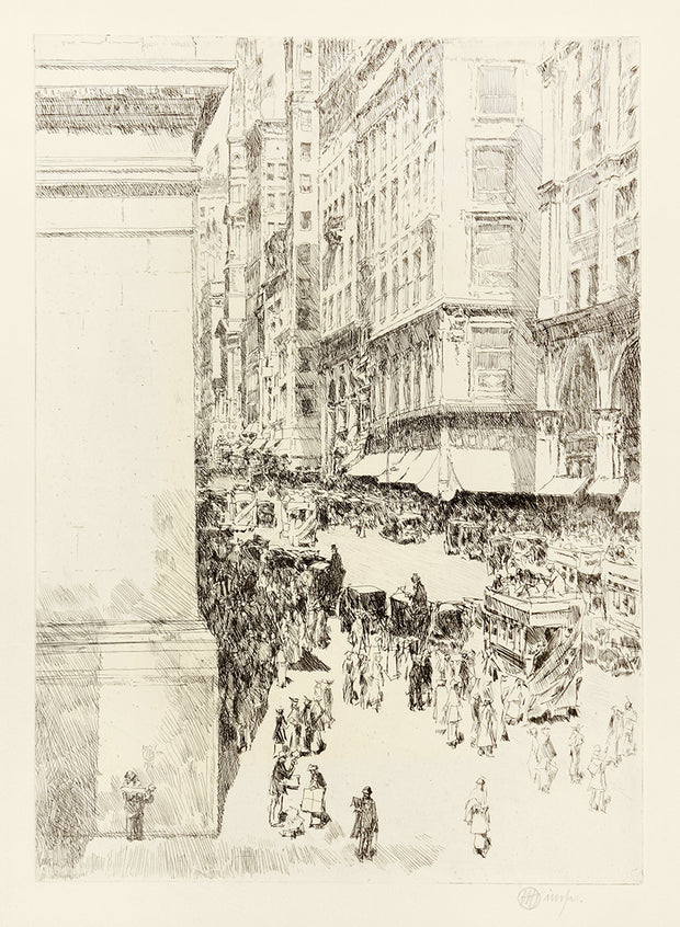 Fifth Avenue, Noon by Childe Hassam - Davidson Galleries