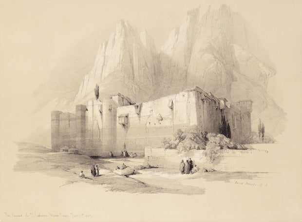 Convent of Saint Catherine, Mount Sinai by David Roberts - Davidson Galleries
