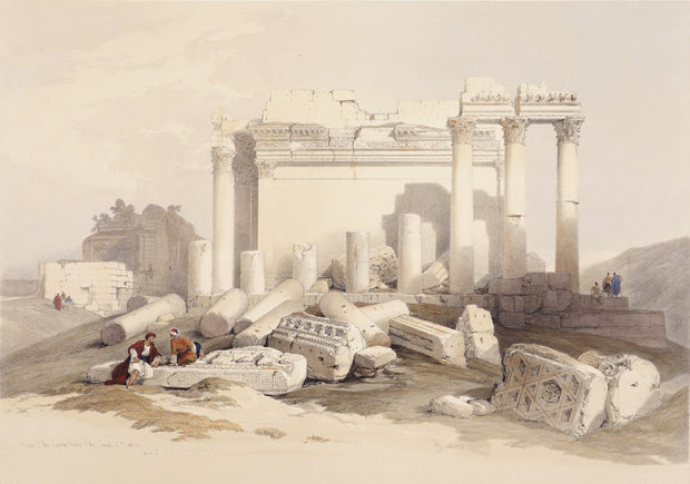 Portion of the Eastern Portico, Baalbec by David Roberts - Davidson Galleries