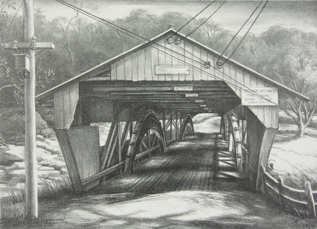 Vermont Covered Bridge by Victoria Hutson Huntley - Davidson Galleries