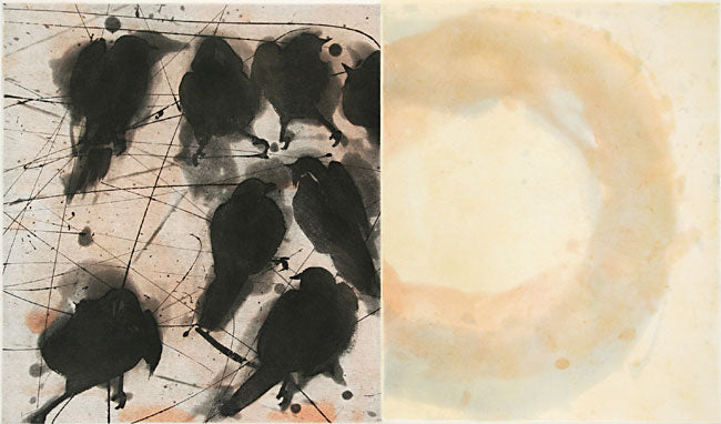 Bright Circler with Black Birds by Jonelle Johnson - Davidson Galleries