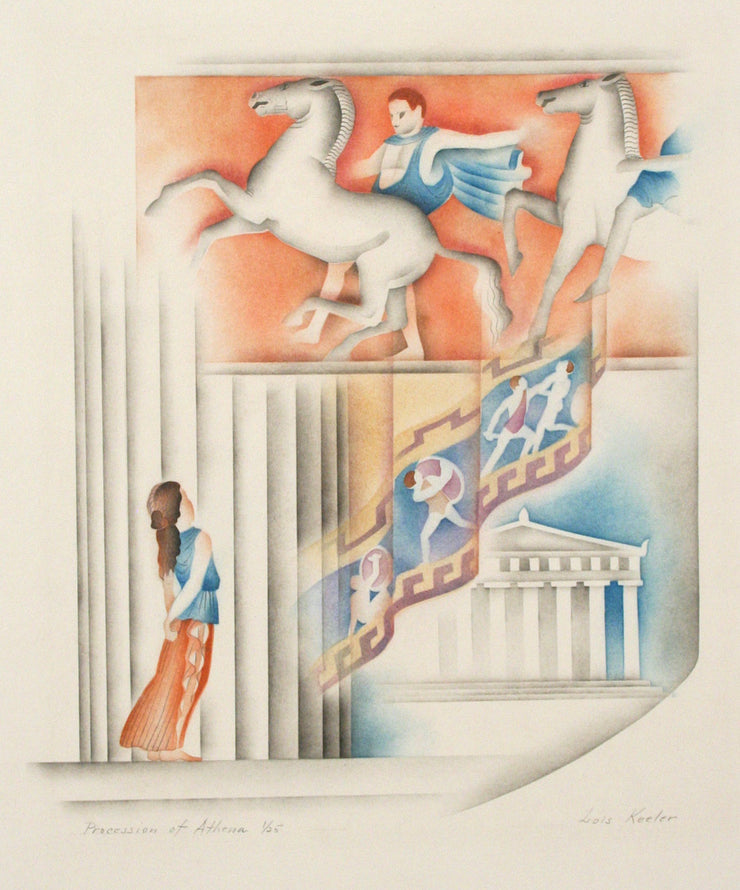 The Procession of Athena by Lois S. Keeler - Davidson Galleries