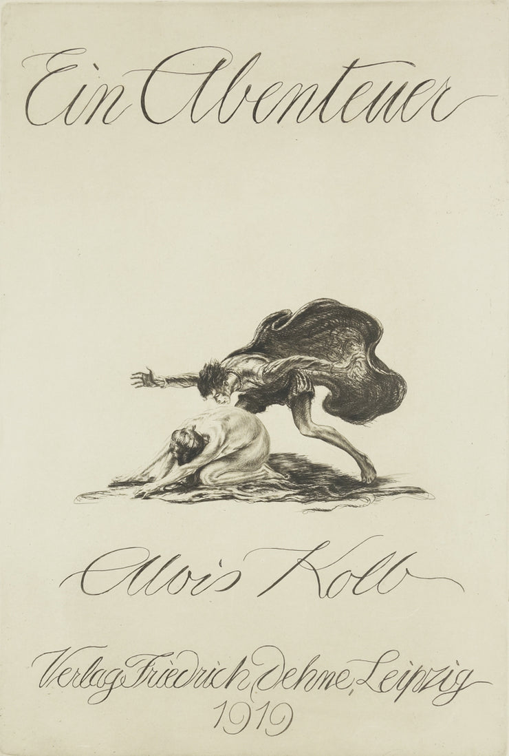 Title Page for Ein Abenteuer Portfolio by Alois Kolb - Davidson Galleries