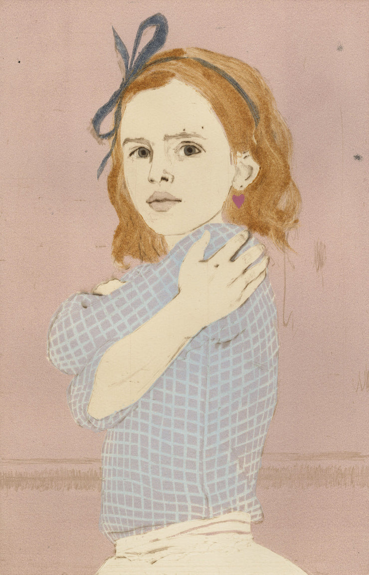 Girl with a Heart-Shaped Earring by Ellen Heck - Davidson Galleries