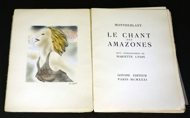 Le Chant des Amazones (Book with 8 lithographs) by Mariette Lydis - Davidson Galleries
