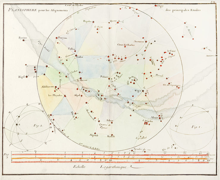 Celestial Map: Planisphere et figures by Maps, Views, and Charts - Davidson Galleries