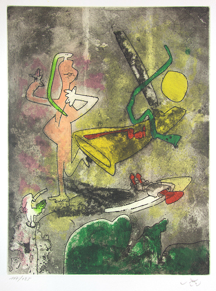 From Centre Noeuds, Plate 3 by Roberto Matta - Davidson Galleries