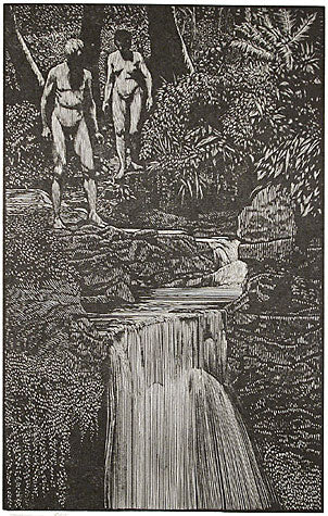 Adam and Eve in the Garden of Eden by Barry Moser - Davidson Galleries