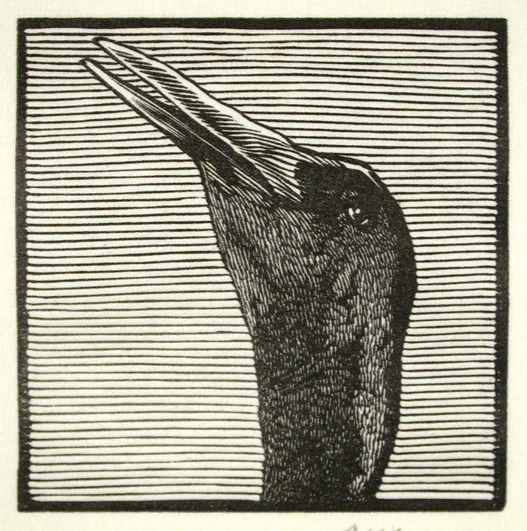 Crane from Bestiaire D'Amour by Barry Moser - Davidson Galleries