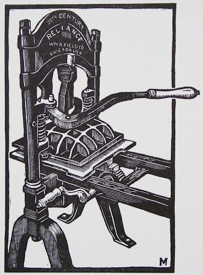 Printing Press by Carl V. Montford - Davidson Galleries