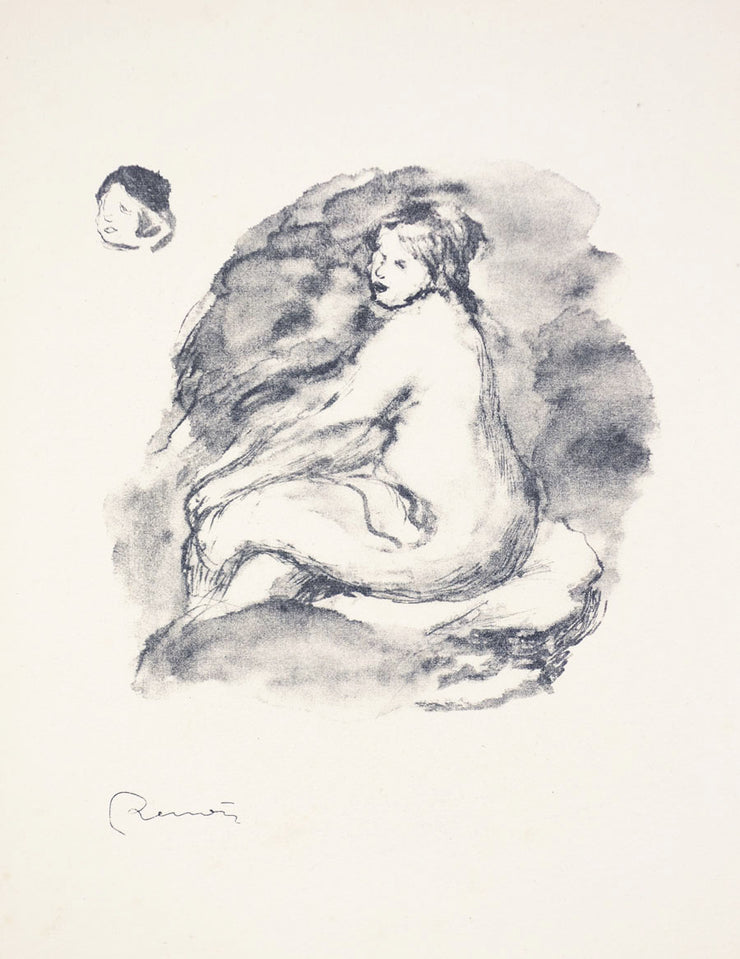 Etude De Femme Nue, Assise, Variante by Pierre-Auguste Renoir - Davidson Galleries