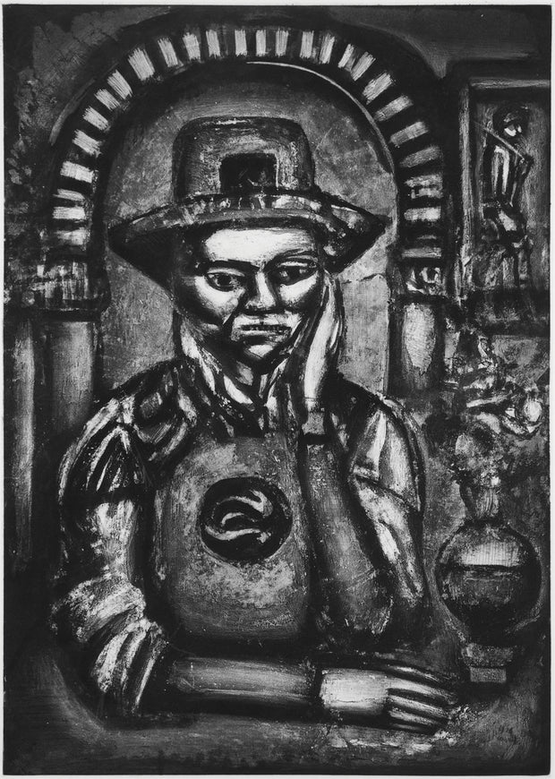 Plate 38. Chinois inventa, dit-on, la poudre á canon, nous en fit don. (The Chinese, they say, invented gunpowder, and made us a gift of it.) by Georges Rouault - Davidson Galleries