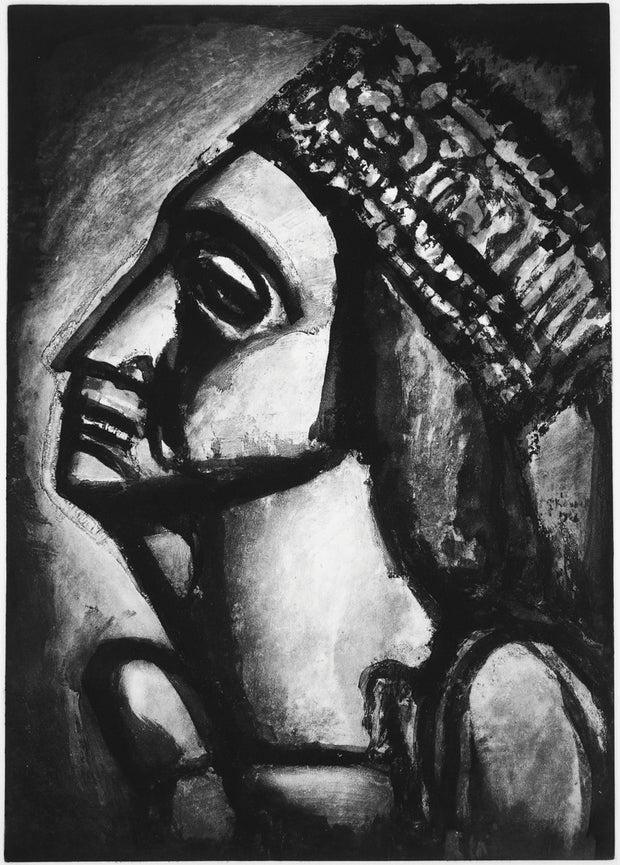 Plate 53. Vierge aux sept glaives. (Our lady of the seven sorrows.) by Georges Rouault - Davidson Galleries