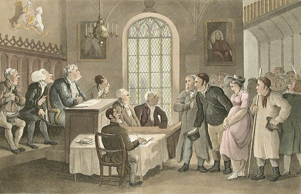 Doctor Syntax in a Court of Justice by Thomas Rowlandson - Davidson Galleries