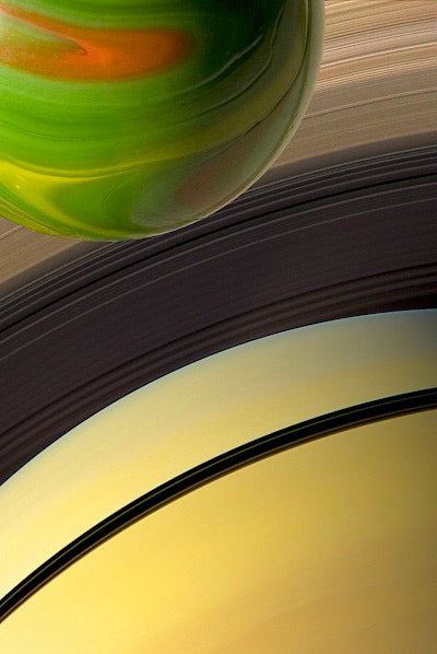 Saturn's Marble Moon by Barbara Noah - Davidson Galleries