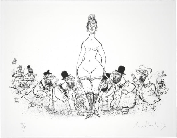 Hommage à Toulouse Lautrec by Ronald Searle - Davidson Galleries