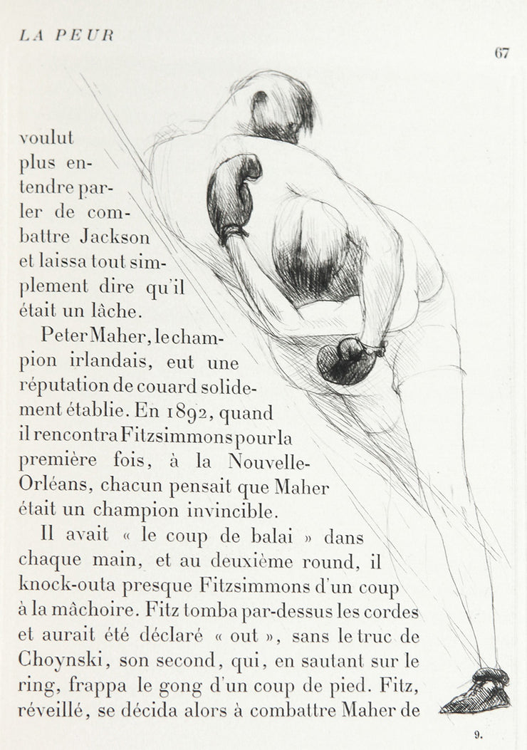 Tableau de la Boxe (Book with 31 etchings and egravings) by Andre Dunoyer De Segonzac - Davidson Galleries