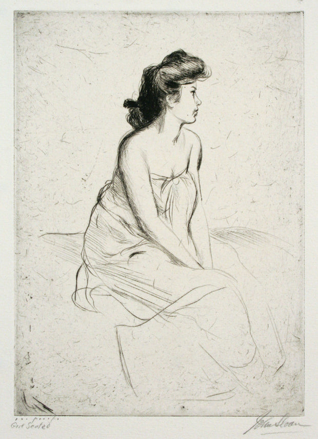 Girl Seated by John Sloan - Davidson Galleries