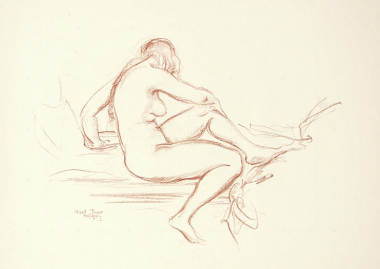 Seated Nude by Albert Sterner - Davidson Galleries