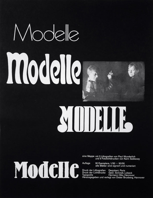 Title Page for Modelle Portfolio by Karin Székessy - Davidson Galleries