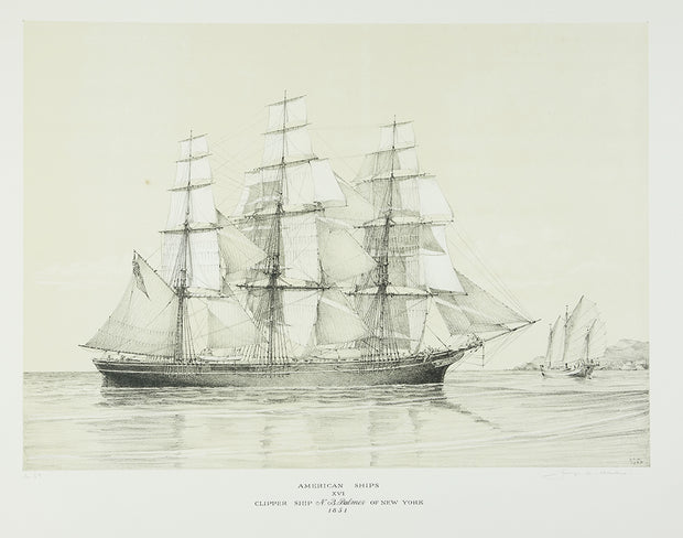 American Ships XVI (Clipper Ship NB Palmer of New York, 1851) by George C. Wales - Davidson Galleries
