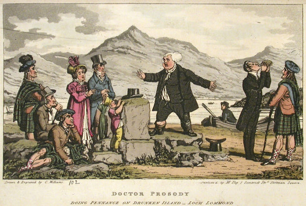 Doctor Prosody Doing Penance on Drunken Island, Loch Lommond by Charles Williams - Davidson Galleries
