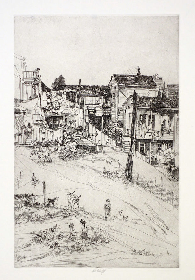 Rambling Tenements on T.H. (Telegraph Hill) by John William J. Winkler - Davidson Galleries