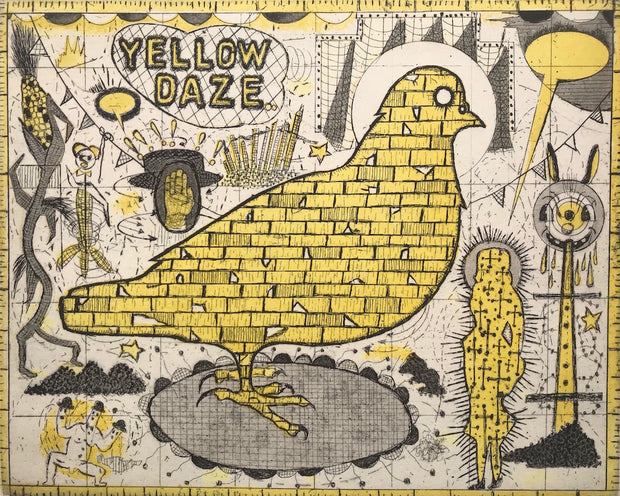 Yellow Daze by Tony Fitzpatrick - Davidson Galleries