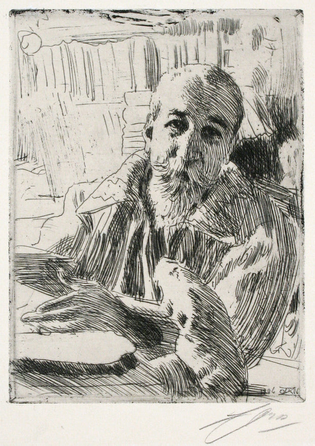 Anatole France (Nobel Prize-Winner in Literature, 1921) by Anders Leonard Zorn - Davidson Galleries